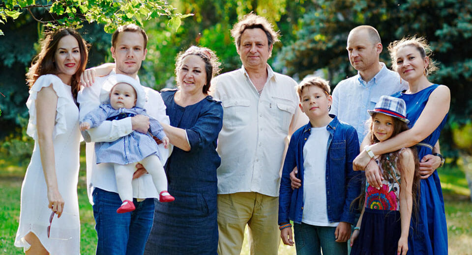 Члены семьи на русском языке 